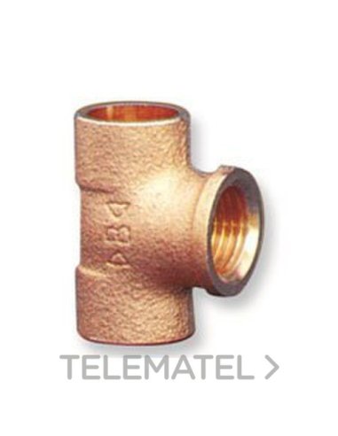 TE H-H-H 4130G DIÁMETRO 22X3/4 BRONCE - A001719630 IBP ATCOSA 4130G022006022 (EMBALAJE DE 10 UNIDADES)