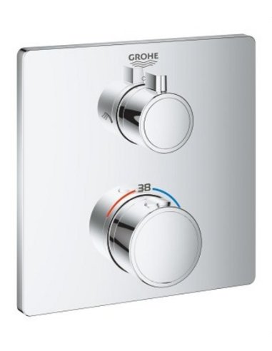 TERMOSTATO DUCHA GROHTHERM CUADRADO DE 2 VÍAS CON AQUADIMMER DUCHA/DUCHA - A002038182 GROHE 24079000