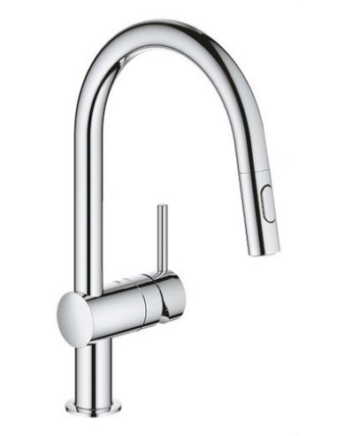 MONOMANDO FREGADERO MINTA CAÑO C EXTRAÍBLE CROMO MATE - A002038338 GROHE 32321002