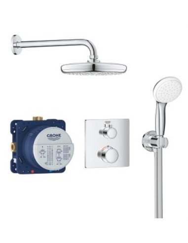 CONJUNTO DU.GROHTHERM CUAD.THM EMPT.DU.MUR.210 SET TELEDUCHA - A002038365 GROHE 34729000