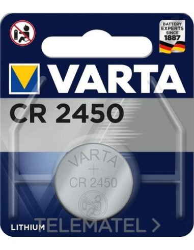 PILA BOTÓN CR2450 3V LITIO (BLÍSTER 1U) - A002950945 VARTA 6450112401