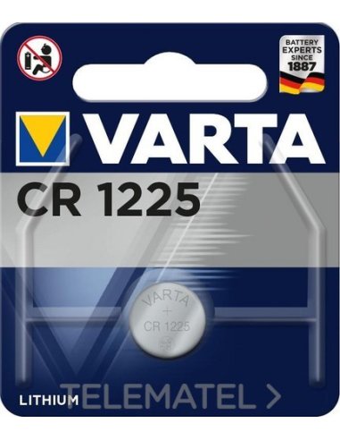 PILA BOTÓN CR1225 3V LITIO(BLÍSTER 1U) - A002951912 VARTA 6225101401