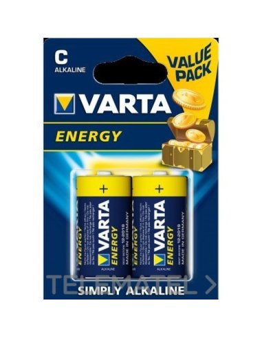 PILA ALCALINA ENERGY LR14 C (BLÍSTER 2U) - A002952015 VARTA 04114229412