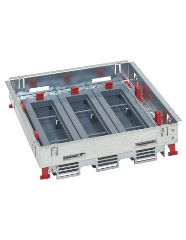 Soporte portamecanismos caja suelo rectangular-mecanismos posición horizontal-H regulab - A003822090 LEGRAND 088022