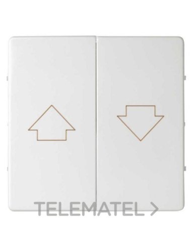 Tecla doble para mecanismos de persianas con enclavamiento de seguridad blanco mate Sim - A003870578 SIMON 8200028-090