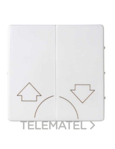 Tecla doble para mecanismos de persianas sin enclavamiento de seguridad blanco mate Sim - A003870581 SIMON 8200029-090