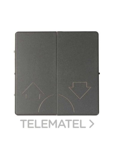 Tecla doble para mecanismos de persianas sin enclavamiento de seguridad titanio Simon 8 - A003870582 SIMON 8200029-096