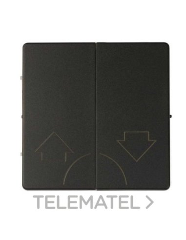 Tecla doble para mecanismos de persianas sin enclavamiento de seguridad negro mate Simo - A003870583 SIMON 8200029-098