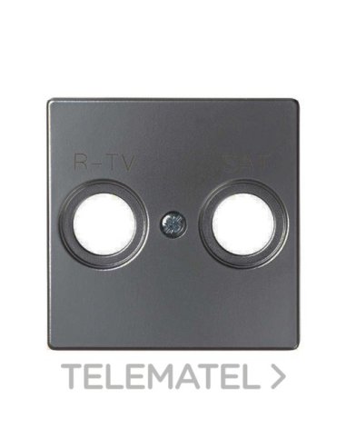 Placa para tomas inductivas R-TV+SAT titanio Simon 82 Concept - A003870621 SIMON 8200097-096