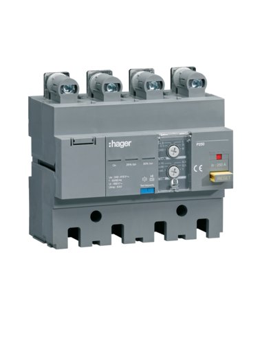 Bloque diferencial h3+ para interruptor automático P250 In 250A regulable - A003908533 HAGER HBT250H