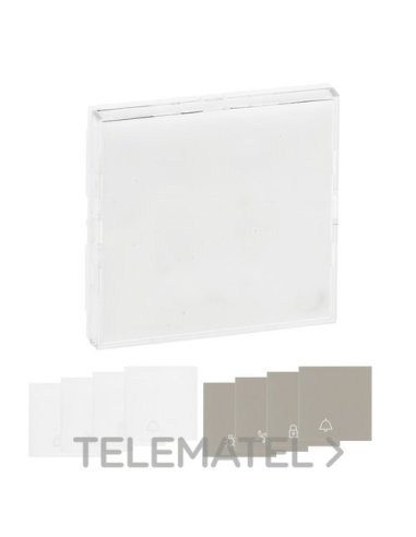 Tecla Niloé Step - Portaetiquetas - Interruptor y conmutador - Blanco mate - A004312168 LEGRAND 864111 (EMBALAJE DE 5 UNIDADES)