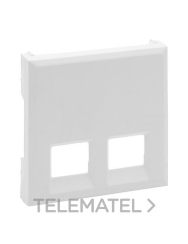 Frontal Niloé Step - Doble - Bases telefónicas e informáticas RJ 45 - Blanco mate - A004312184 LEGRAND 864143