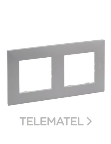 Placa embellecedora Niloé Step de 2 elementos de color aluminio - A004312230 LEGRAND 864372 (EMBALAJE DE 5 UNIDADES)