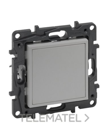 Tapa ciega y adaptador para Mosaic Niloé Step - Aluminio - A004312235 LEGRAND 864379 (EMBALAJE DE 10 UNIDADES)