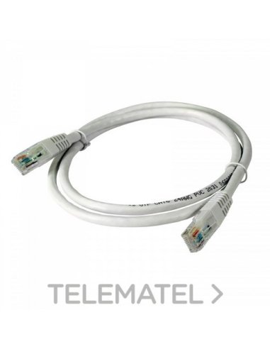 Cable de red U/UTP Cu CAT6 PVC blanco 1m (bolsa) - A004563896 TELEVES 209002