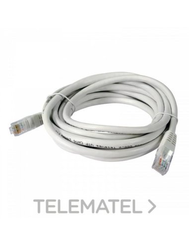 Cable de red U/UTP Cu CAT6 PVC blanco 3m (bolsa) - A004563898 TELEVES 209004