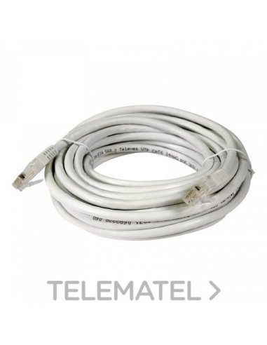 Cable de red U/UTP Cu CAT6 PVC blanco 7m - A004563905 TELEVES 209016