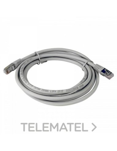 Cable de red S/FTP Cu CAT6A LSFH gris 3m (bolsa) - A004563910 TELEVES 209104