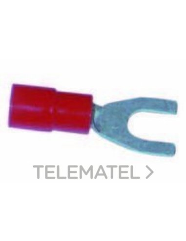 TERMINAL PREAISLADO HORQUILLA 4-6MM² BORNE 3 AMARILLO - A004661330 SBI CONNECTORS BE6FM37 (EMBALAJE DE 50 UNIDADES)