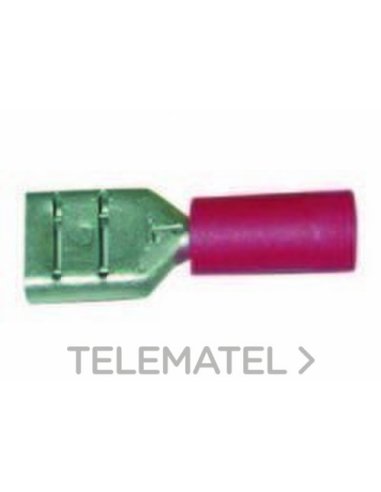 TERMINAL TOTALMENTE AISLADO EN PVC 4-6MM² LENGÌETA DE 6