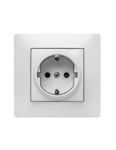 Toma de corriente HABITAT 15 16A 250V blanco (blíster) - A005146621 FAMATEL 9123