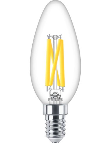 Lámpara MAS LEDCandleDT5.9-60W E14 927 B35 CL G - A005540904 PHILIPS 44957200 (EMBALAJE DE 10 UNIDADES)