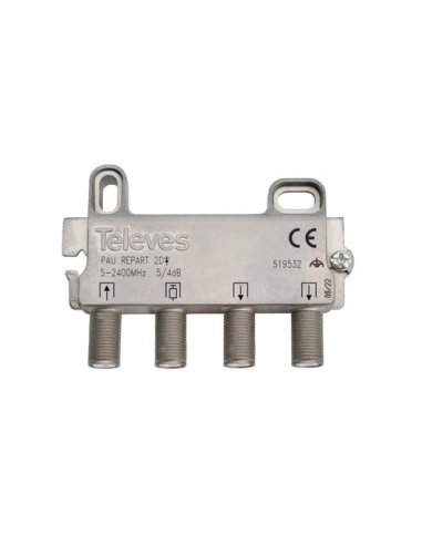 Repartidor serie F terrestre + satélite PAU 5...2400MHZ 2D 5/4dB - A005575418 TELEVES 519532