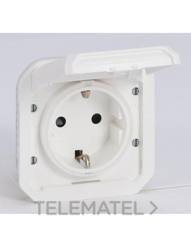 Base de corriente modular Plexo IP 55 - 2P+T - Blanco - Embornamiento con tornillos - A006743369 LEGRAND 069639L