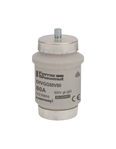 FUSIBLE DIV 80A GL-GG DIVGG50V80 - A001616807 MERSEN V216609 (EMBALAJE DE 3 UNIDADES)