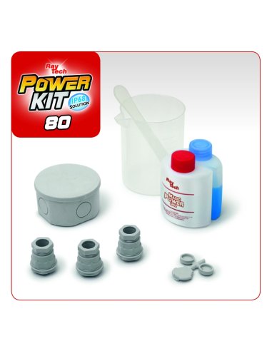 Power Kit 80 - caja d80 x h40 + Magic Power Gel 250 + 2 prensaestopas - A002976927 ESTIARE POWER-80