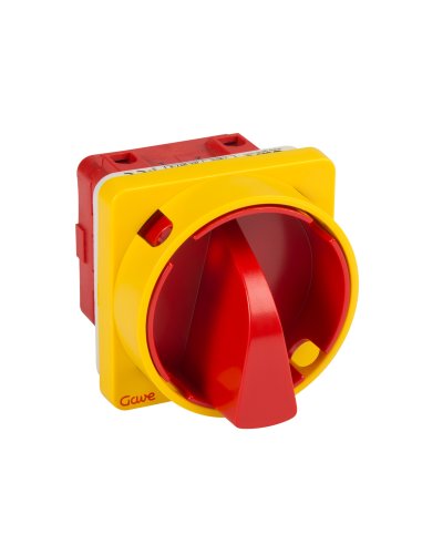 INTERRUPTOR 2P 32A CAL.1 BLOQUEO CANDADO ROJO/AMARILLO AB5513100 - A000152452 GAVE 009AB5513100