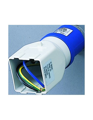 ADAPTADOR INDUSTRIAL/RESIDENCIAL - CLAVIJA 2P+T 16A 230V ac 50/60HZ - PREPARADO PARA 2  - A000173533 GEWISS GW64206