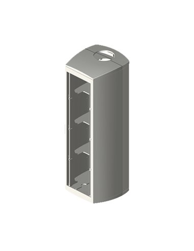 50 Módulo 4 mec. columna Ø50 gris RAL7035 65 U24X 50123 - A000182327 UNEX 50123