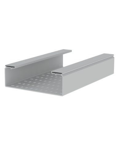 66 Bandeja perforada gris RAL7035 100x300 U23X 66320 - A000182475 UNEX 66320 (EMBALAJE DE 6 METROS)