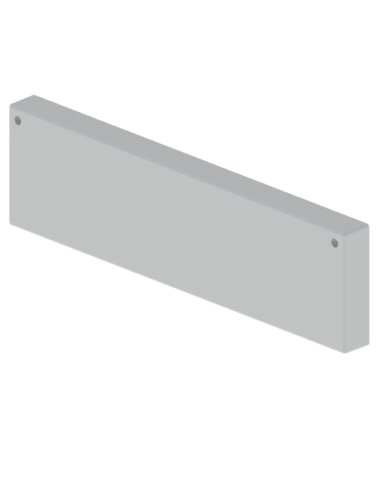 66 Tapa final gris RAL7035 100x400 U23X 66433 - A000182496 UNEX 66433