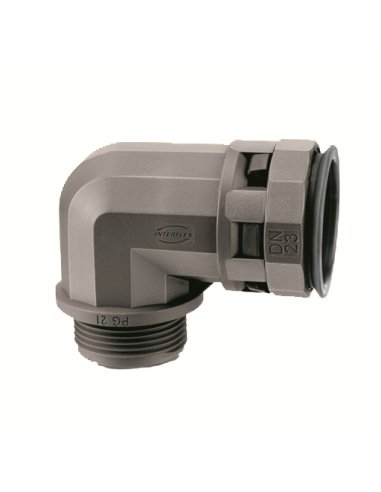 CODO 90§ NYLOFIX-PLUS DN12 M20 PA GRIS - A000195760 INTERFLEX NEC-12M20G (EMBALAJE DE 50 UNIDADES)