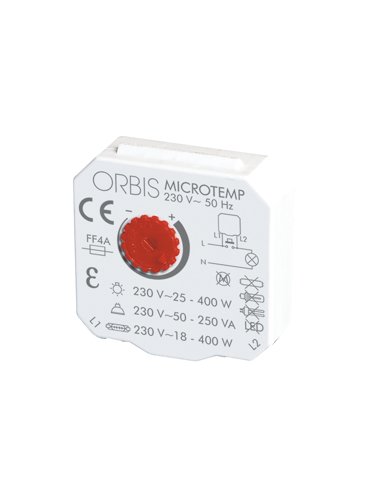 MICROTEMP 230 V. TEMPORIZADOR REGULABLE DE 30 S A 10 MN PARA CAJA DE REGISTRO 230 V OB2 - A000889843 ORBIS OB200004