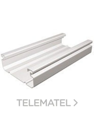 Bandeja portacables OMEGA - 200x50 - Lisa - 3 mt - Gris RAL7030 - A000925380 LEGRAND 637730 (EMBALAJE DE 6 METROS)