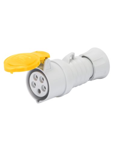 BASE MÓVIL RECTA HP - IP44/IP54 - 3P+T 16A 100-130V 50/60HZ - AMARILLO - 4H - CONEXIONA - A001065713 GEWISS GW62002H