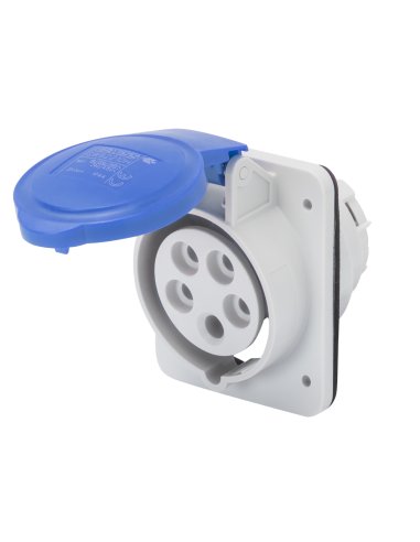 BASE FIJA DE EMPOTRAR A 10° HP - IP44/IP54 - 3P+T 16A 200-250V 50/60HZ - AZUL - 9H - CO - A001065800 GEWISS GW62206H