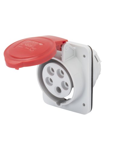 BASE FIJA DE EMPOTRAR A 10° HP - IP44/IP54 - 3P+T 16A 380-415V 50/60HZ - ROJO - 6H - CO - A001065806 GEWISS GW62209H