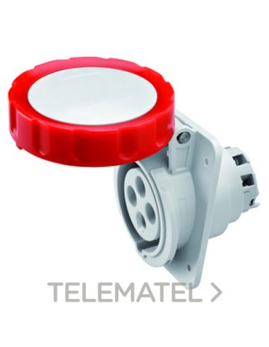 BASE FIJA DE EMPOTRAR A 10° HP - IP66/IP67 - 3P+T 16A 380-415V 50/60HZ - ROJO - 6H - CO - A001065846 GEWISS GW62231H