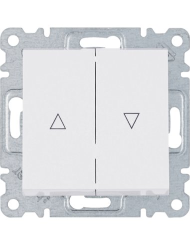 Interruptor persiana LUMINA2 blanco polar HAGER WL0310 (EMBALAJE DE 12 UNIDADES)