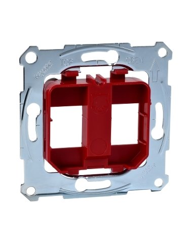 Elegance y D-Life Soporte Universal para dos Tomas de datos RJ45 Keystone - A001492204 SCHNEIDER ELECTRIC MTN4566-0006