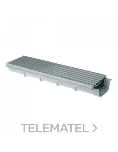 CANAL CON REJILLA PISCINA S322 500MM GRIS - A002860470 JIMTEN 029042 (EMBALAJE DE 10 UNIDADES)