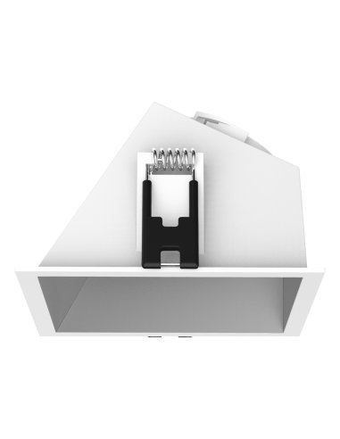 ARO ACCESORIO FLIP CUADRADO BLANCO / PLATA ASIMÉTRICO 90MM - A003947634 ROBLAN FLIPSW90BS