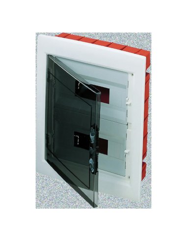 CUADRO DE DISTRIBUCIÓN CON PUERTA TRANSPARENTE AHUMADA (12X2) 24 MÓDULOS IP40 - A000171196 GEWISS GW40606