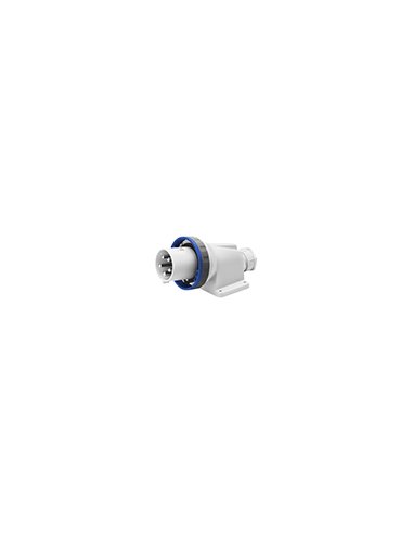 CLAVIJA FIJA DE PARED A 90° - IP67 - 3P+N+T 63A 200-250V 50/60HZ - AZUL - 9H - APRIETE  - A000173104 GEWISS GW61450