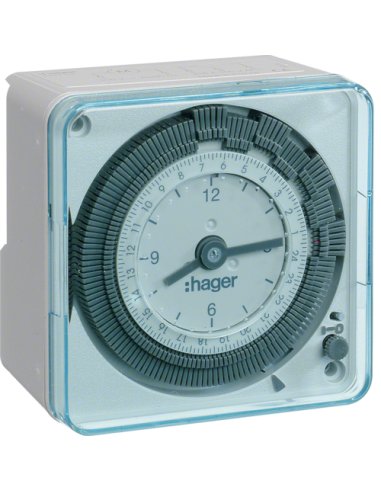 Interruptor horario esfera diaria 220V-50 con reserva 200h - A000147047 HAGER EH711