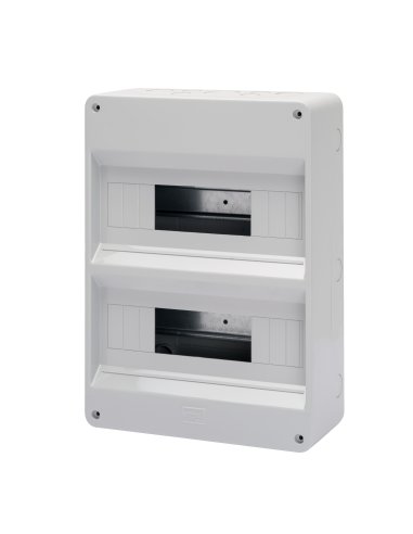 CAJA PROTEGIDA SIN PUERTA - PAREDES CON AGUJEROS TROQUELADOS - PREPARADO PARA ALOJAR RE - A000171111 GEWISS GW40030